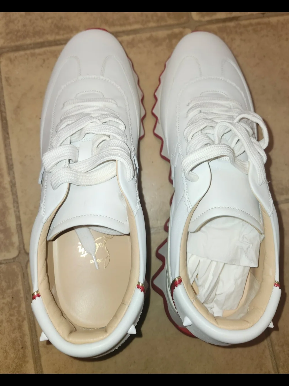 Christian Louboutin sleek white